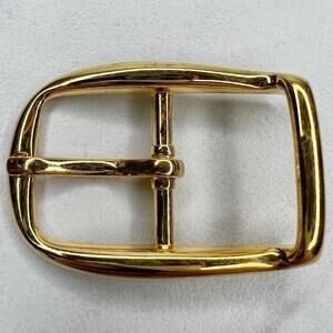 Vintage Gold Tone Simple Basic Belt Buckle for up to 1 Inch Belt
